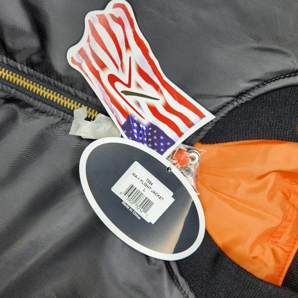 NWT! Rothco MA-1 Flight Jacket Black Large - Picture 5 of 7